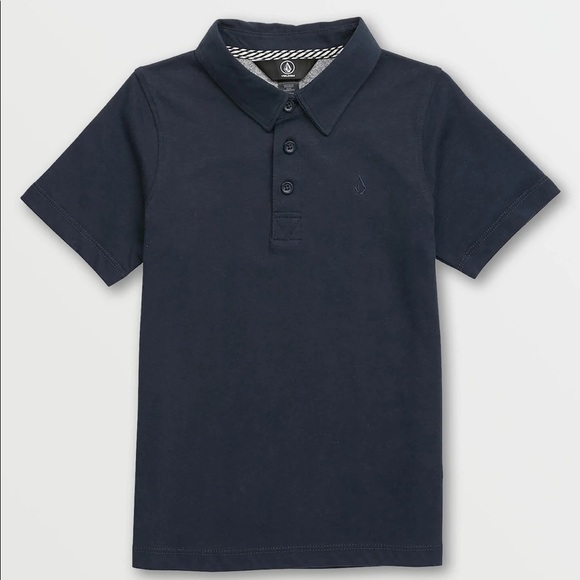 LITTLE BOYS WOWZER POLO - NAVY size 12/L Volcom - Picture 1 of 2
